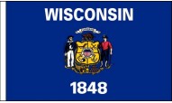 Wisconsin Table Flags